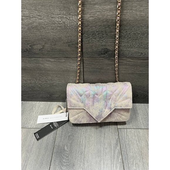 Aimee Kestenberg Quilted Leather Chain Crossbody -A Love Thing Bag - Picture 1 of 12